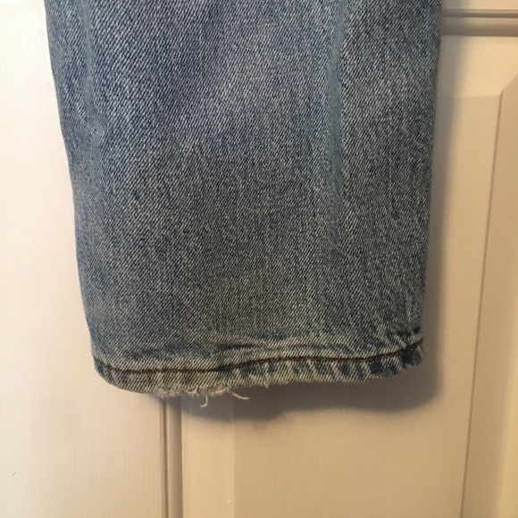 Diamond Gusset Mens 36x30 Straight Leg Jeans Blue Zip Fly Light Wash. - Picture 10 of 12